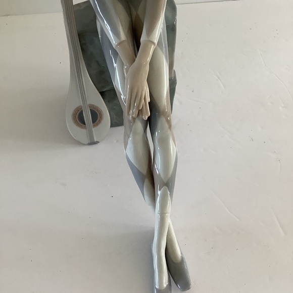 Large Lladro "Sad Harlequin" with mandolin 4558 Mint Condition - Picture 8 of 8